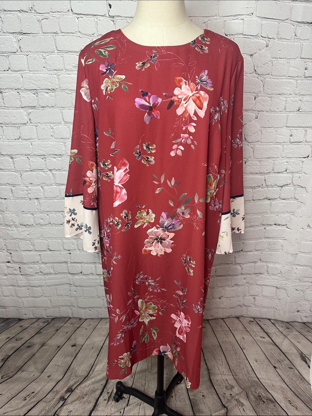 J Jill Lined Sheath Dress Floral SIZE L Large NEW
